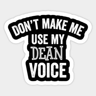 Funny Dean College University Department Promotion Gift Sticker